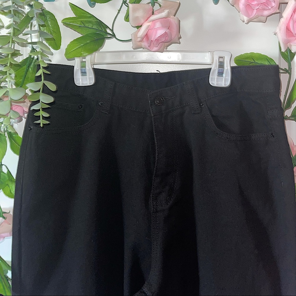Wide Leg Black Jeans
